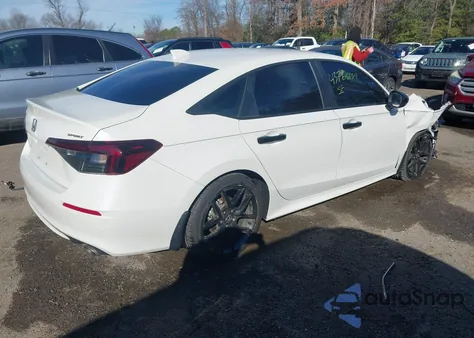 2025 Honda Civic Sport z USA, uszkodzony, nr VIN 2HGFE2F55SH513285